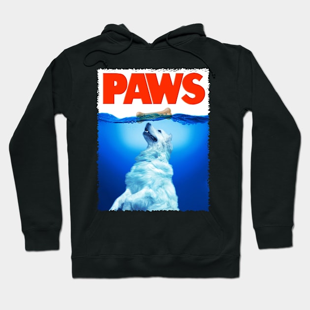 Majestic Mountain Guardians Great Pyrenees PAWS, Tee Triumph for Dog Lovers Hoodie by Gamma-Mage